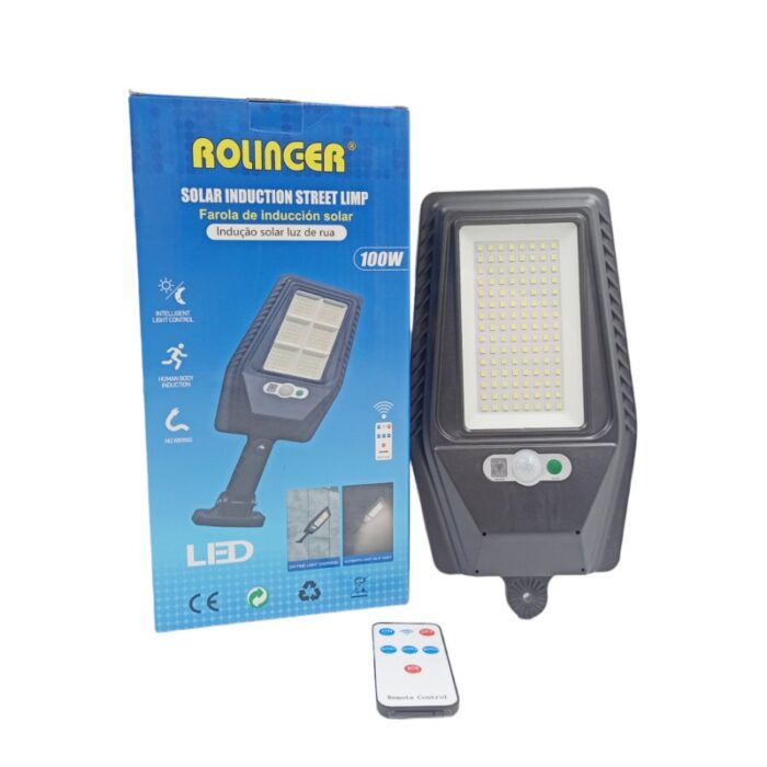 ΗΛΙΑΚΟ ΕΠΙΤΟΙΧΙΟ ΠΡΟΒΟΛΑΚΙ 100W ΜΕ ΑΝΙΧΝΕΥΤΗ ΚΙΝΗΣΗΣ RLG-YH002